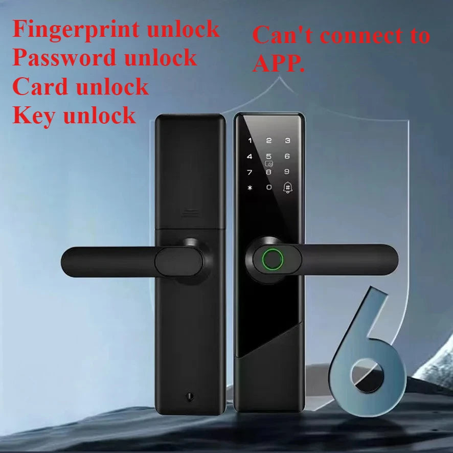 MOES Tuya ZigBee Smart Door Lock Indoor Password Fingerprint Remote Unlock Keycard Tamper Alarm Battery Powered Work With Alexa