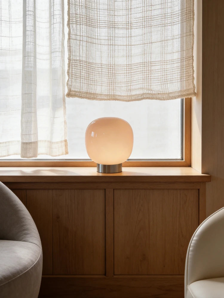 Mochi Glow Soft Light Table Lamp LED Modern Minimalist Compact Bedroom Bedside Home Illumination Decor Ambient Night Light