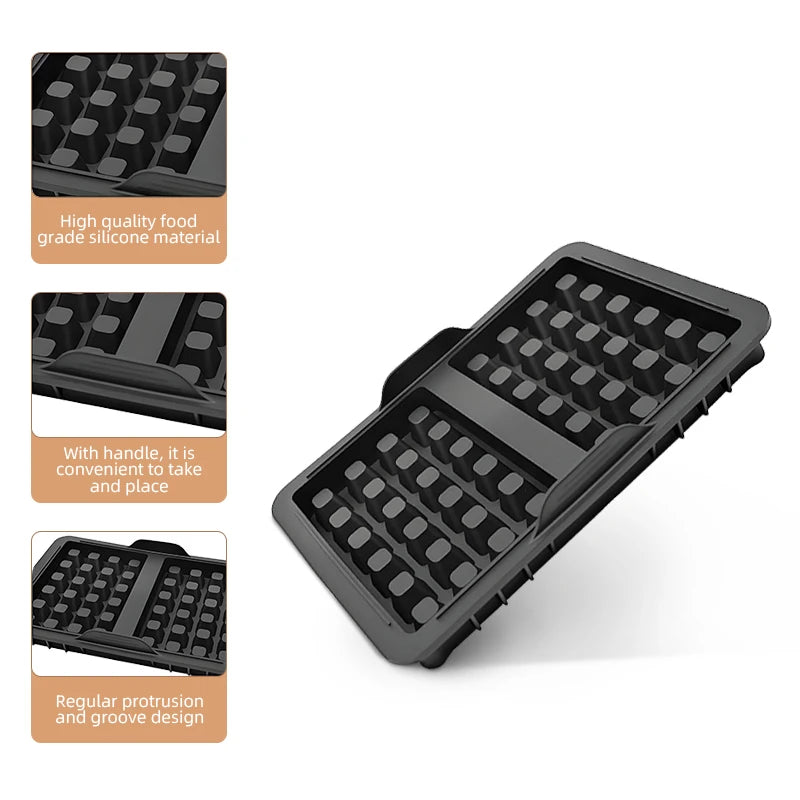 1PCS Food Grade Silicone  Mold, Plates for Ninja AF400EU, AF451EU and AF500DE Hot Air Fryer, Silicone Air Fryer Liner  Mold
