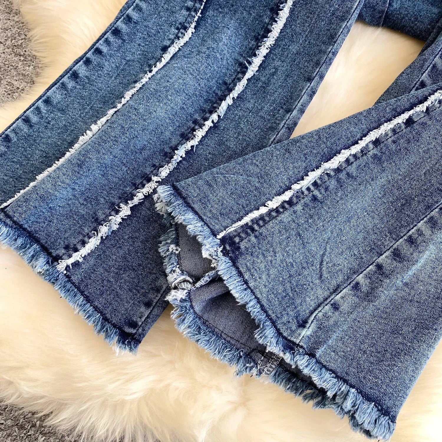 Two Pieces Women Pant Set Denim Matching Set Solid Camisole Sleeveless Top Zipper Fly Empire Waist Full Length Pants 2026 Summer