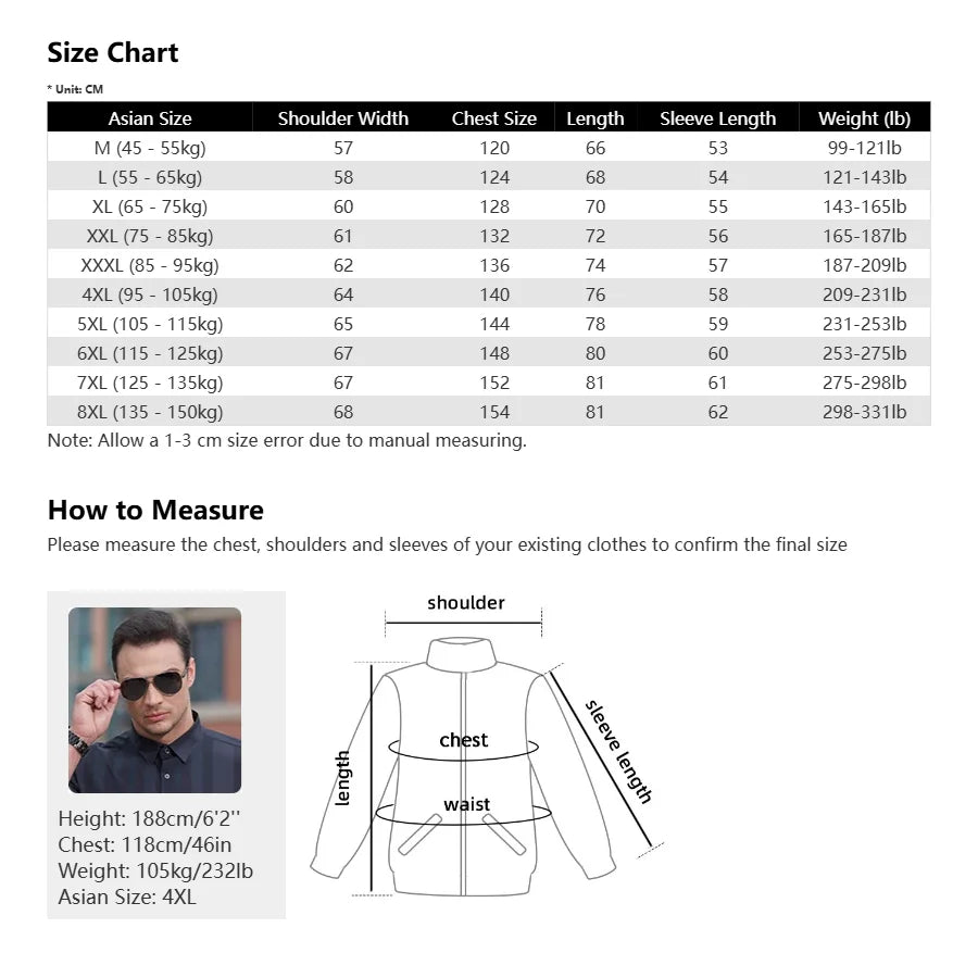 Men Jacket Cotton Coats Autumn Oversize 6XL 7XL 8XL Plus Size Motorcycle Button Camping Street Casual Busines Workwear Softshell