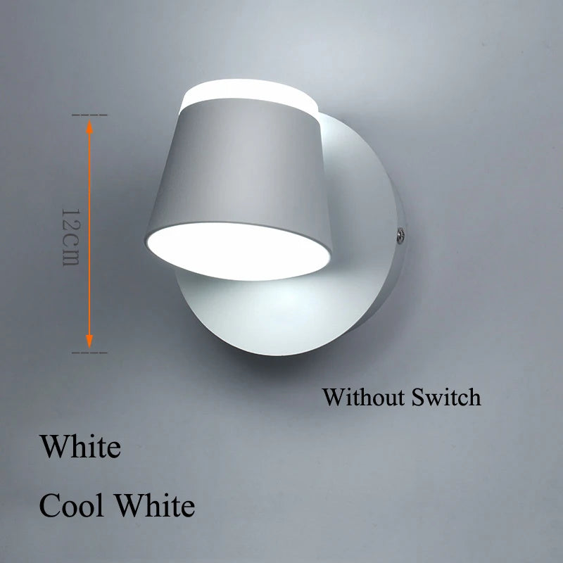 Indoor Home 8W LED Wall Light Wall Mounted Rotation Ceiling LED Wall Lamp Aisle Corridor Living Room Bedroom Reading Lights