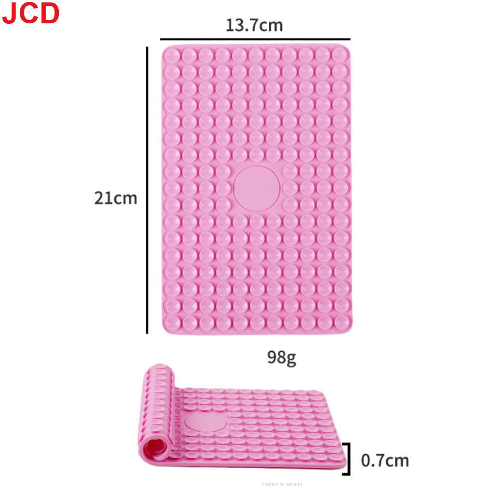 1pc Silicone Suction Pad Double Sided For Tablet PC Fixture Suction Cup Backed Adhesive Silicone Rubber Sucker Pad For Fixing
