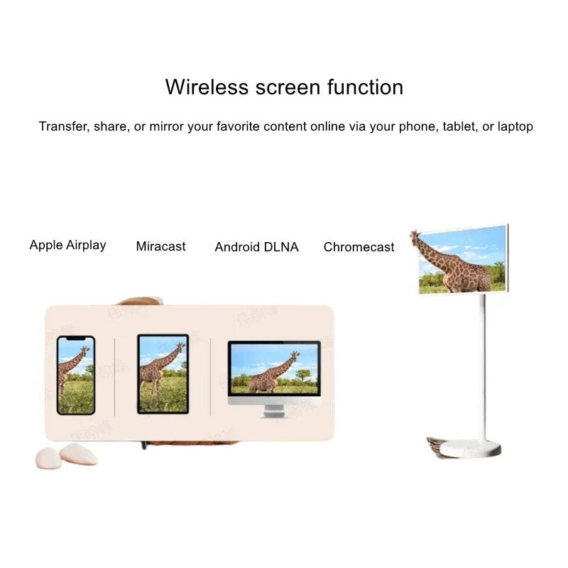 32 Inch Large 4k Capacitive Touch  Swivel Screen Floor Stand Android   Kiosk Universal Serial Bus