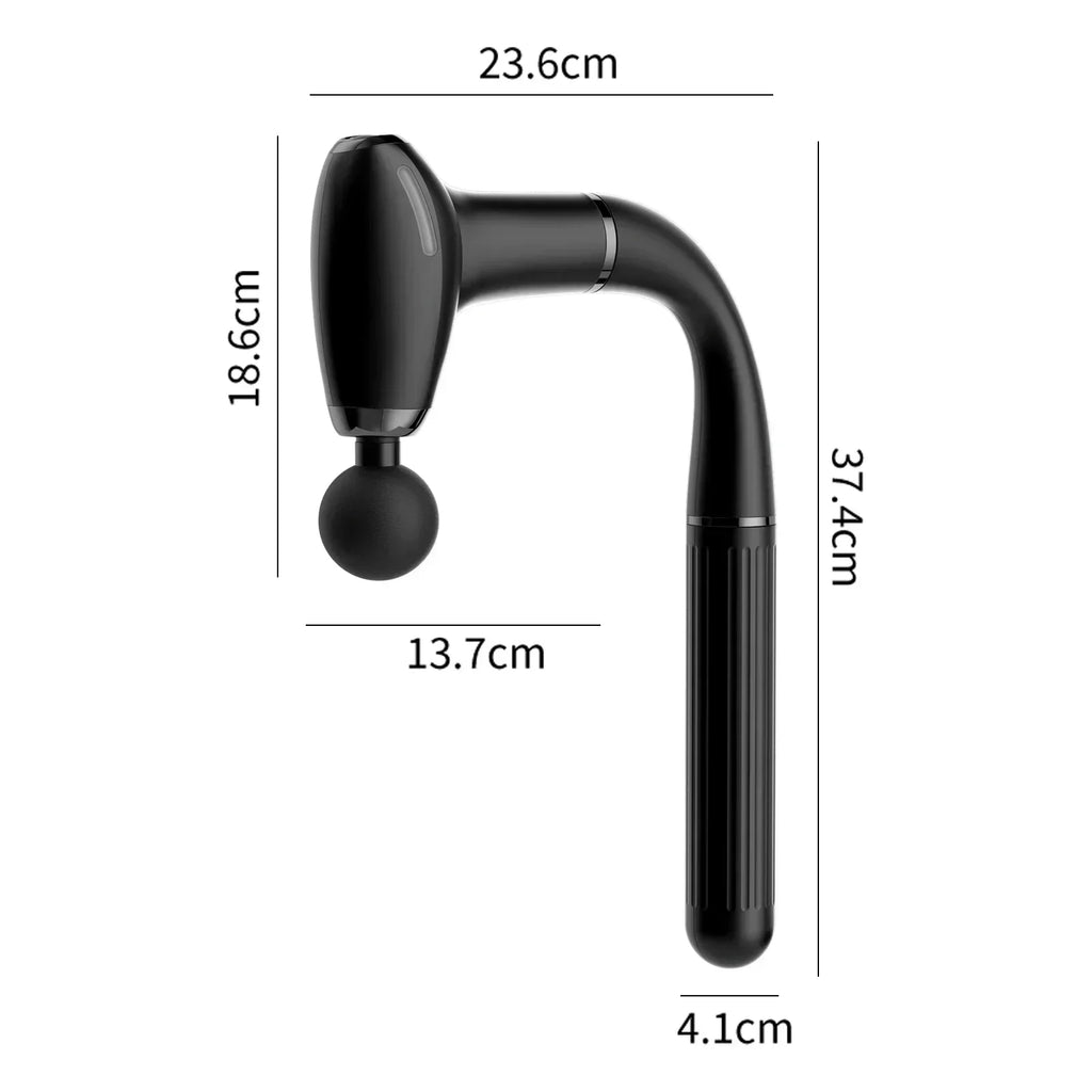 Mulit functional fascia gun with Extended Handle Percussion Back Massager for muscle relaxation  Back Waist Body Massage