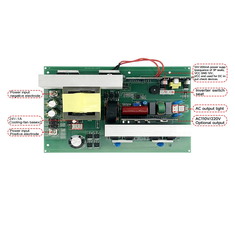 Factory wholesale 600W   12v 24v 48V 220v Outdoor power supply Solar Power inverter board