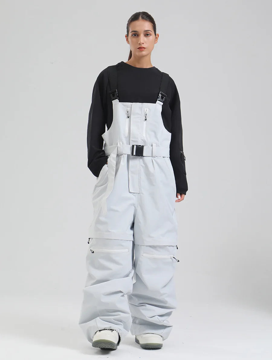 GSOU New Hip-hop Couple Snow Cargo Pants Woman Snowboard Clothing Loose Skiing Pants Man Alpine Sport Windproof Warm Trousers