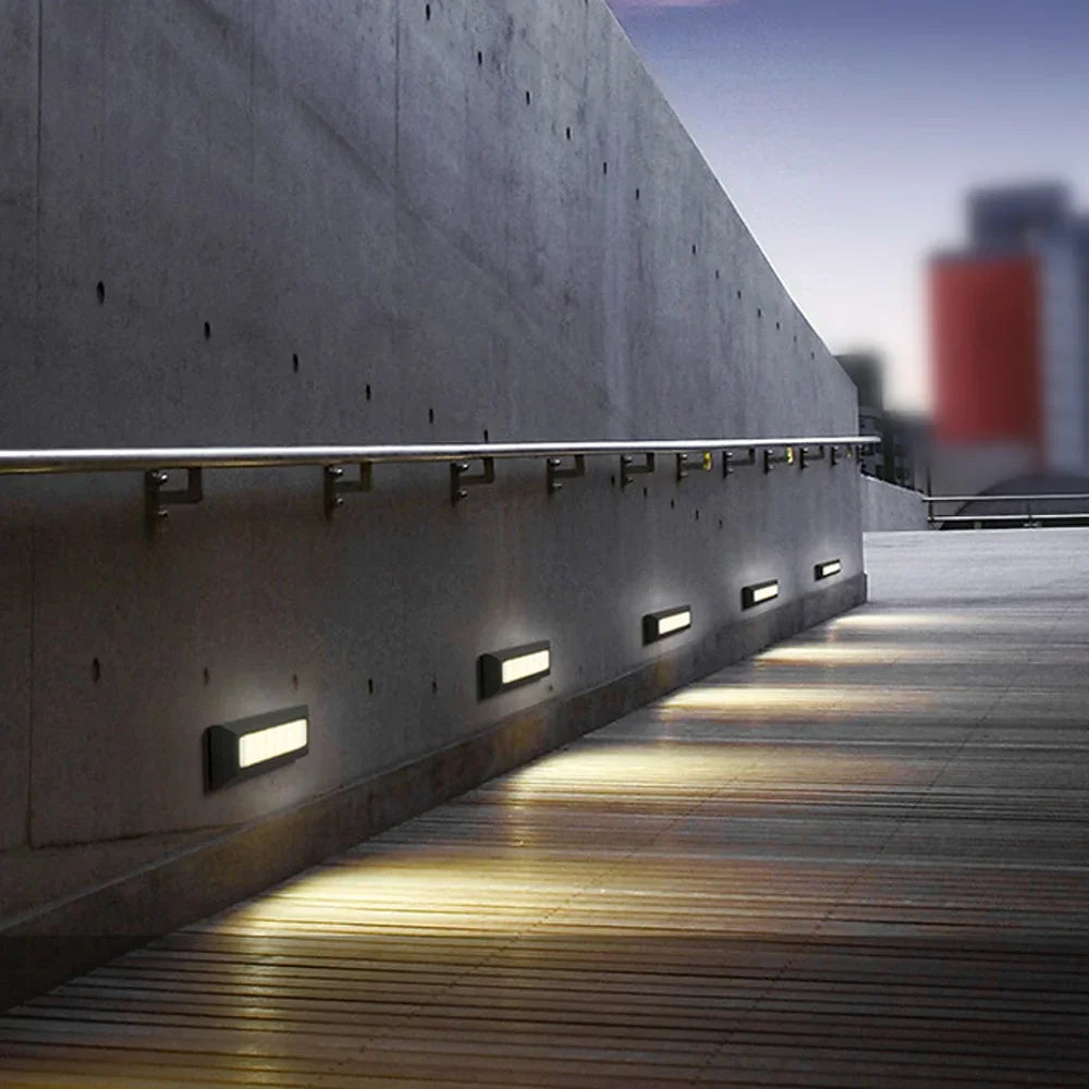 6W LED Outdoor Indoor External Wall Sconces Light Waterproof Fixture Decks Step Stair Pathway Yard Surface Mount Footlight Lamp