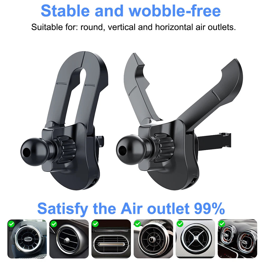 Universal Air Vent Clip for Car Mount, for Most Car Phone Holder & Wireless Car Charger (Joint Ball Diameter 0.67 In/17mm)