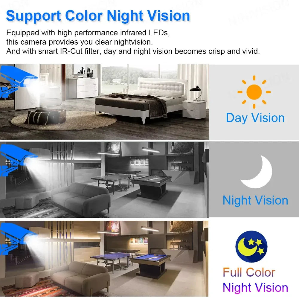 8MP Wired CCTV IP Dome Security Camera 4K 2 Way Audio Indoor POE Video Surveillance Camera Color Night Vision Monitoring IP Cam