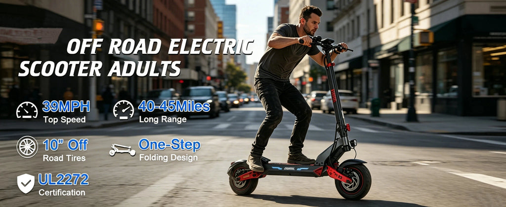 Electric Scooter Adults 2400W Dual Motor, 10" Off Road Tires, foldable, 48V 20Ah Battery, 45 Miles Long Range, Dual Disc Brake, US Stock
