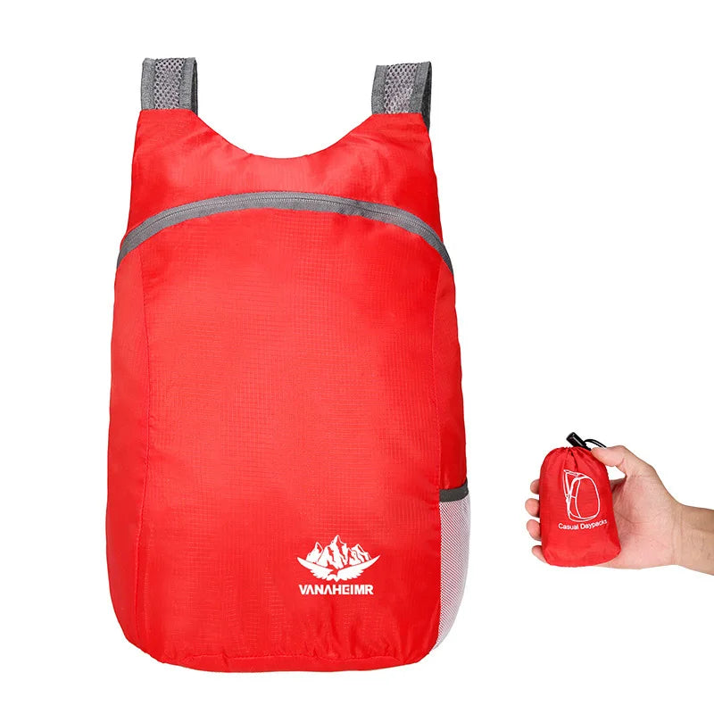 Outdoor Folding Backpack Waterproof Ultra Lightweight Portable Travel Bag Folding Handy Bag Lightweight Travel Men Women Daypack