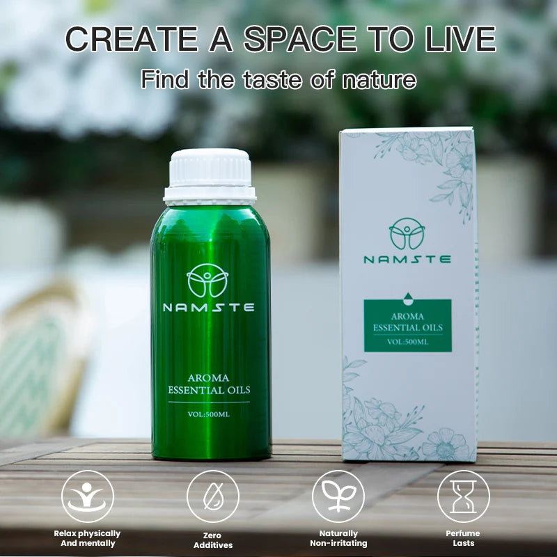 Essential Oils 500ML Perfume Namste Scent Machine Home Electric Aroma Diffuser Flavoring Room Fragrance Air Freshener