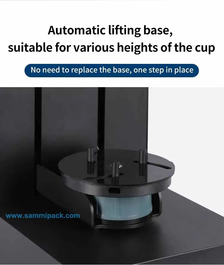 New Arrival Full Automatic Lifting PET Can Sealing Machine Bubble Tea Coffee Juice Cup Aluminum Can Seamer With Touch Panel