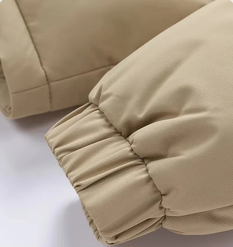 Men's Winter Jacket Hooded Casual Warm Cotton Jacket Thickened Fleece Lined Zipper Front Parka Winter Cold-Proof Coat Male 2026