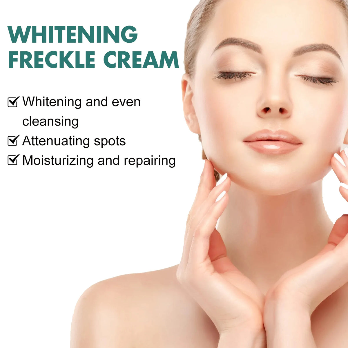 EELHOE Niacinamide Cream Chloasma Melanin Removal Melasma Lightener Smooth Skin Brightening Vitamin C Arbutin Freckle Cream 30g