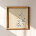 Modern Home Is Minimalist Kitchen Folk Line Wall Art Print Canvas Painting Poster Picture For Living Room Home Decor
