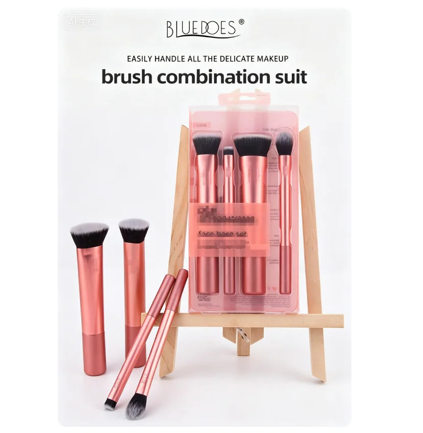 Single facial brightening, contouring and contouring brush beauty tool