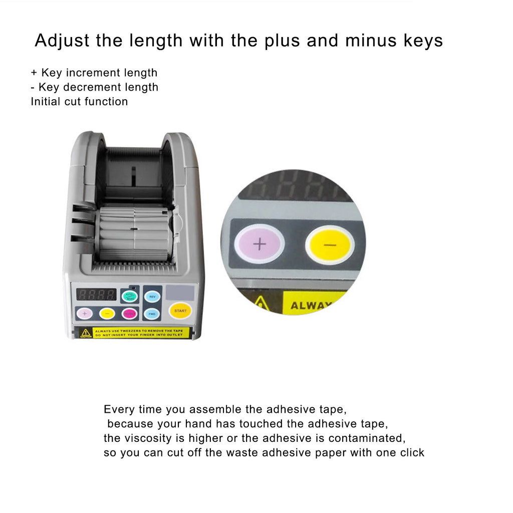 Electric Tape Dispenser Dual Sided Adhesive Cutting Machine Industrial Supplies JXD-60 Automatic Tape Dispenser