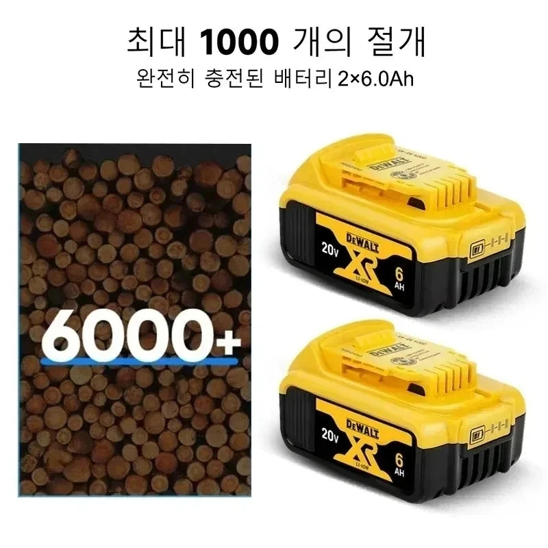 100% Original DeWalt Batteries 20V 5000/6000mAh Li Ion Battery For DCB206 DCB205 DCB204 DCB200 DeWalt Power Tools Air Transport