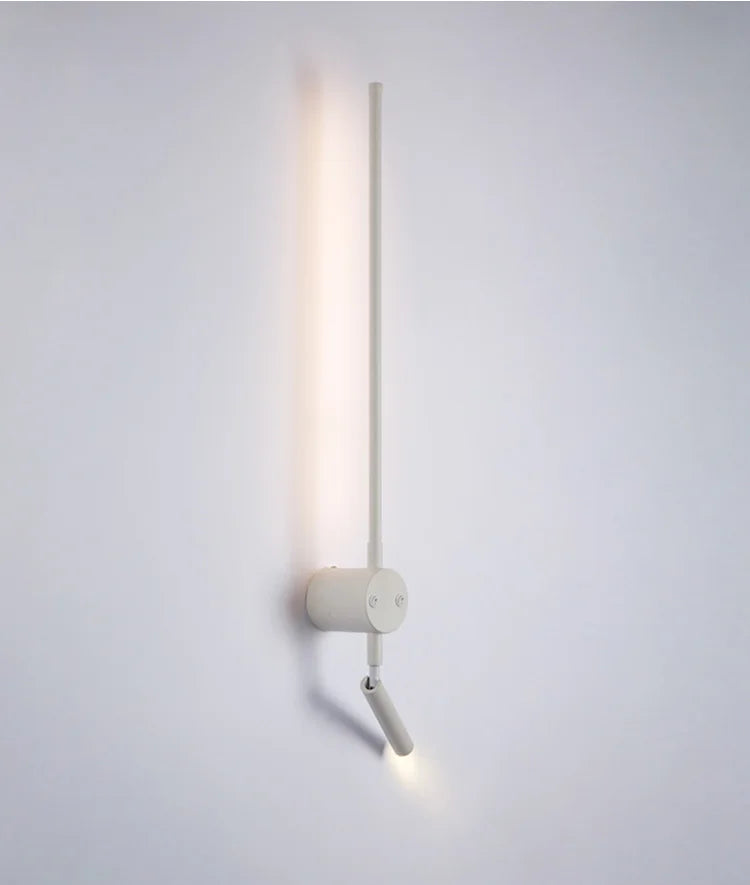 Modern LED Wall Lamp with Switch Bedroom Light Stairs Hallways Living Room Nordic Art Background Decor Black Lights Bathroom