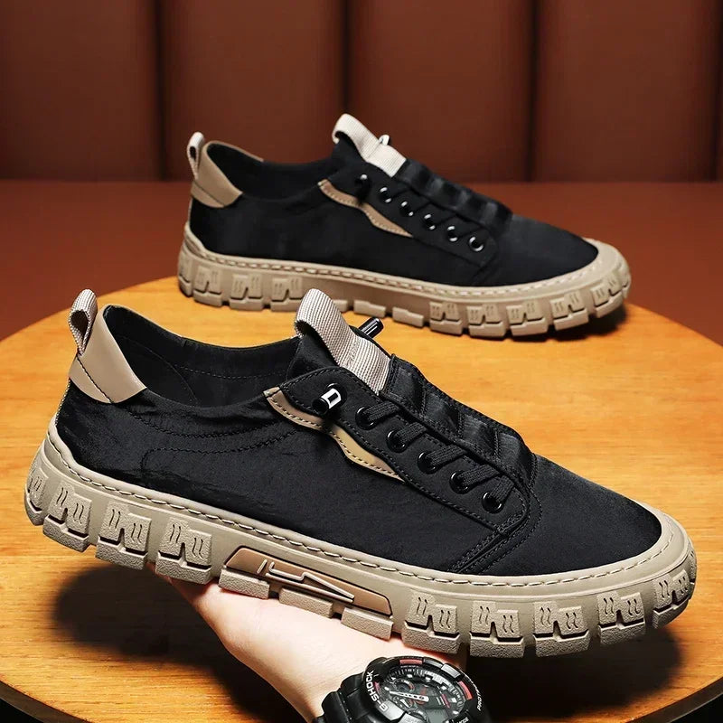 2025 Men Casual Sneakers Mesh Platform Breathable Lightweight Shoes Outdoor Walking Sports Shoes Tenis Masculino Zapatillas