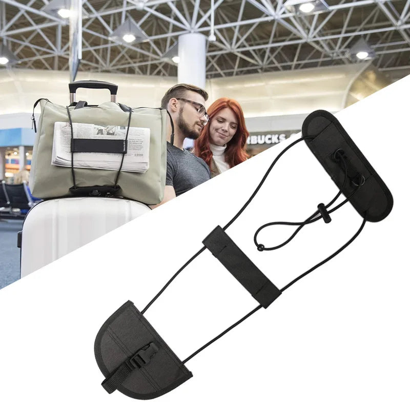 Black Nylon Durable Luggage Strap Cam Buckle Adjustable Tie Down Belt Travel Suitcase Outdoor Camping Securing Accessory