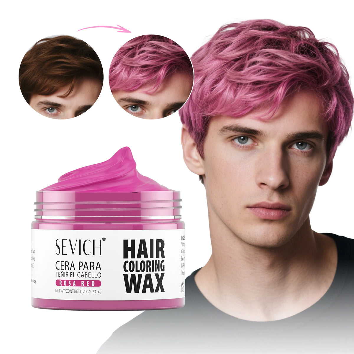 13 Colors Halloween Hair Colour Wax 50g/120g Easy To Wash DIY Hair Dyed Mud Hair Color CreamFor Daily Party Cosplay Hair Dye