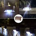 4-12Pcs Solar Deck Lights Outdoor Waterproof LED Fence Lights Step Garden Decorate Lamp for Patio Stairs Railing Pathway