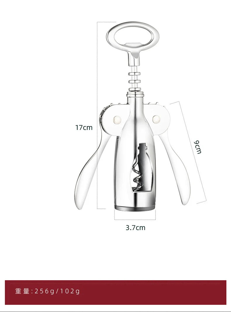 Hand Movement Bottle Opener Classic And Practical Stainless Steel Wine Opener Portable Wine Cork Remover Kitchen Gadgets