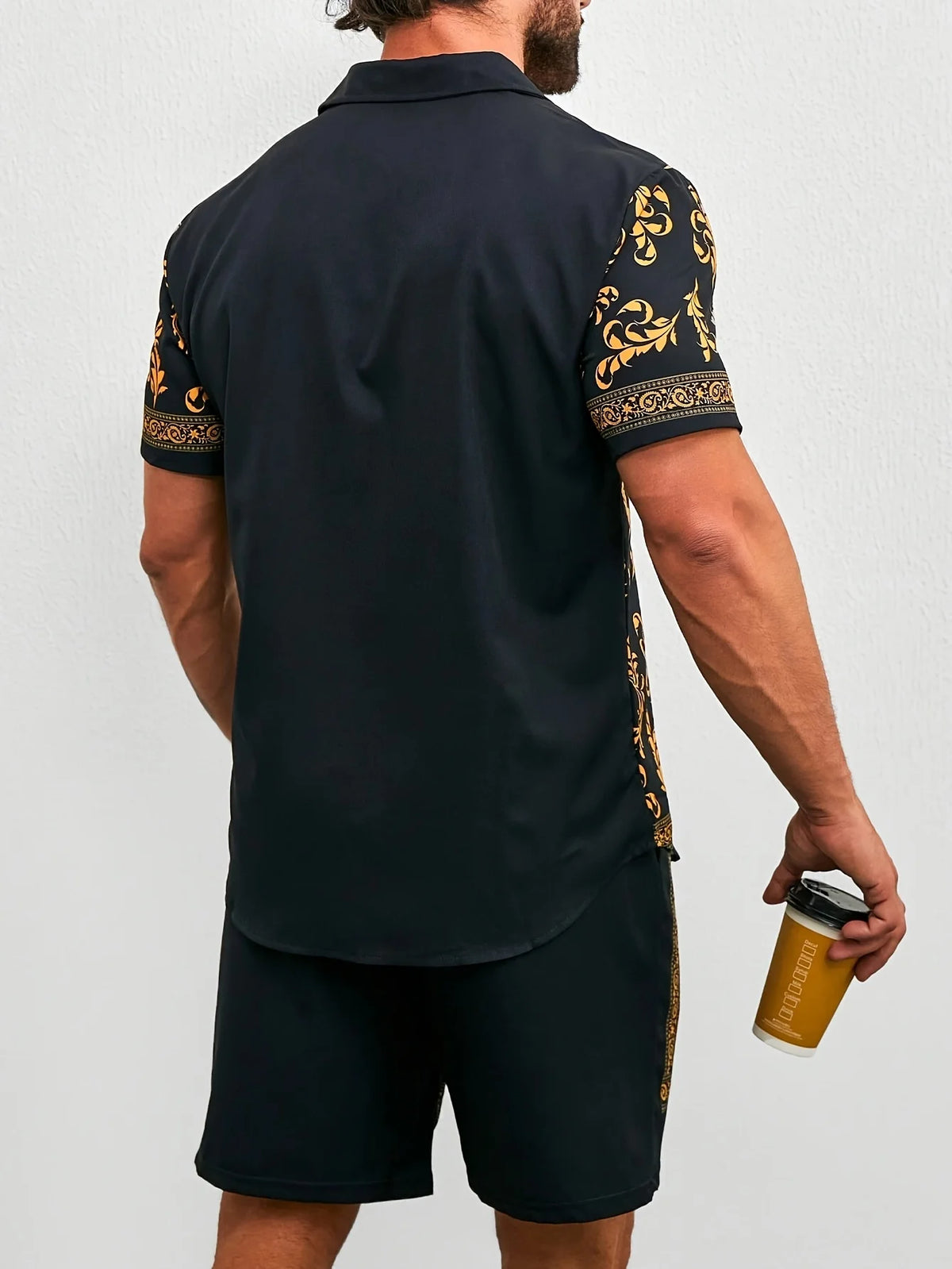 Trendy Summer 3D Printed Casual Men's Shirt Shorts Hawaiian Shirt Set Couple Adult Sports Vacation Clothing No Interior Match
