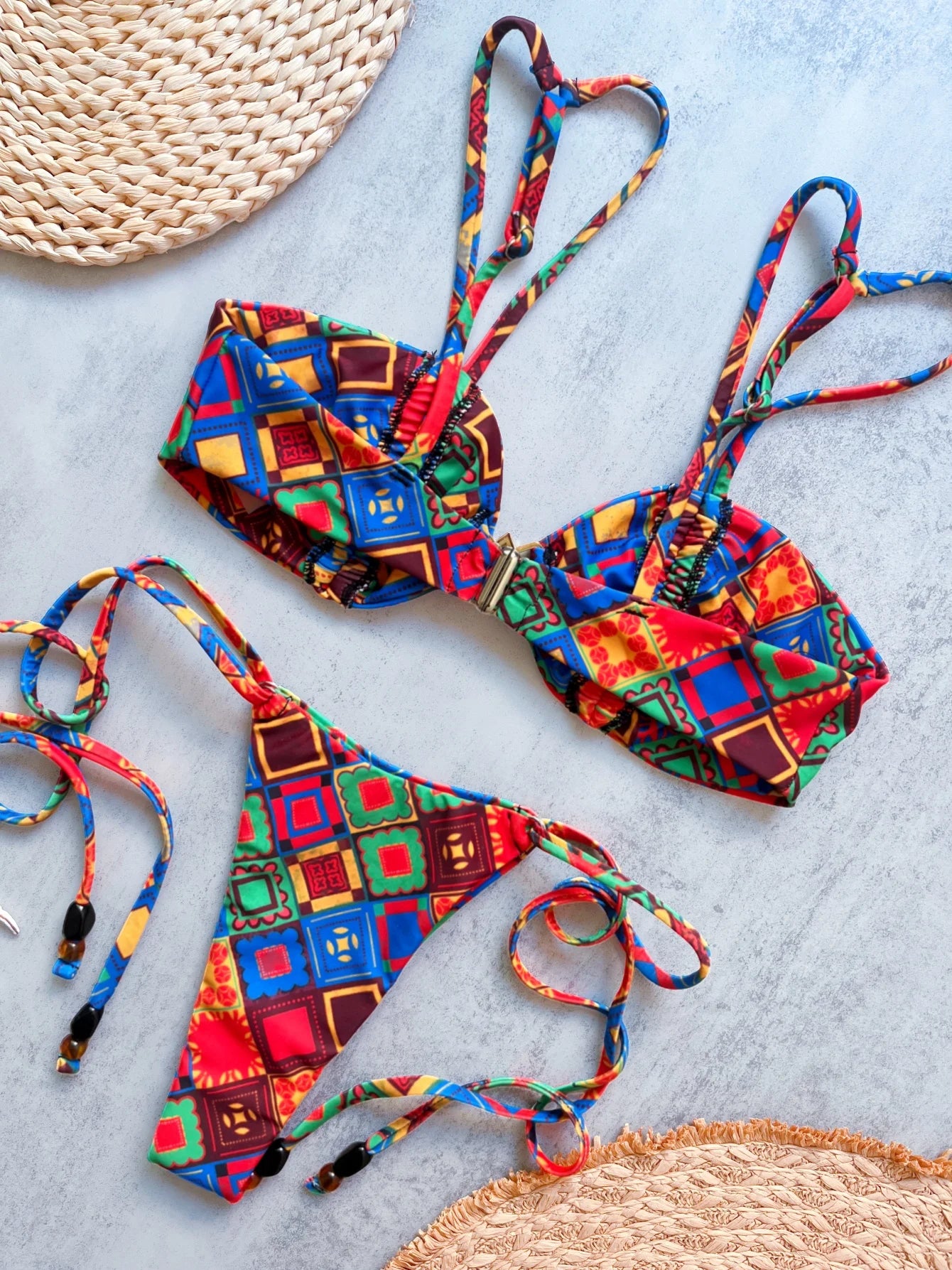 Retro Prints Bikinis Sexy Women Swimsuits Female Swimwear 2026 Micro Bikini Set Bathing Suit Swimming Suits Beachwear Biquini