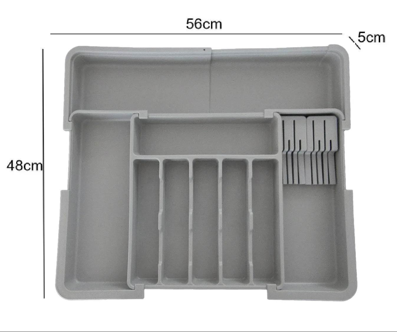 Adjustable Expandable Cutlery Drawer Organizer, Kitchen Utensil Storage Tray