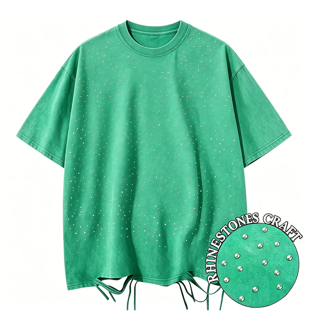 Solid Washed And Distressed T Shirt Men Trendy Loose Holes Clothes Summer Breathable Fitting Pure Cotton Soft Unisex T-Shirt