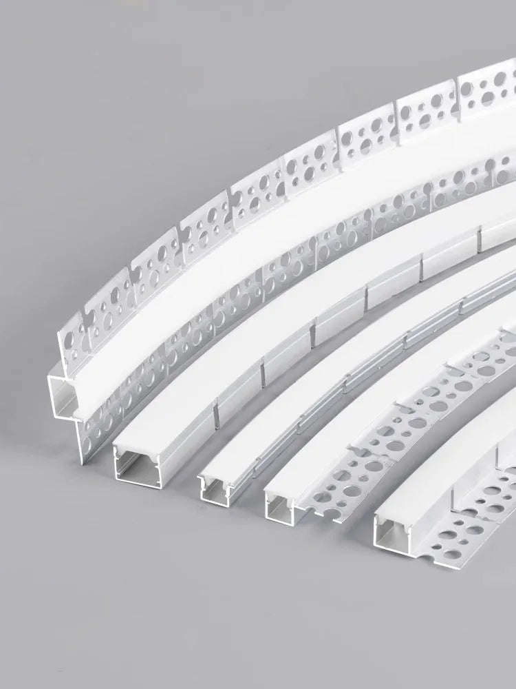 0.5/1M Bendable Led Aluminum Profile 20/30/40Mm Wide Flexible Led Channel Diffuser Curved Line Light Bar Aisle Ceiling Lighting