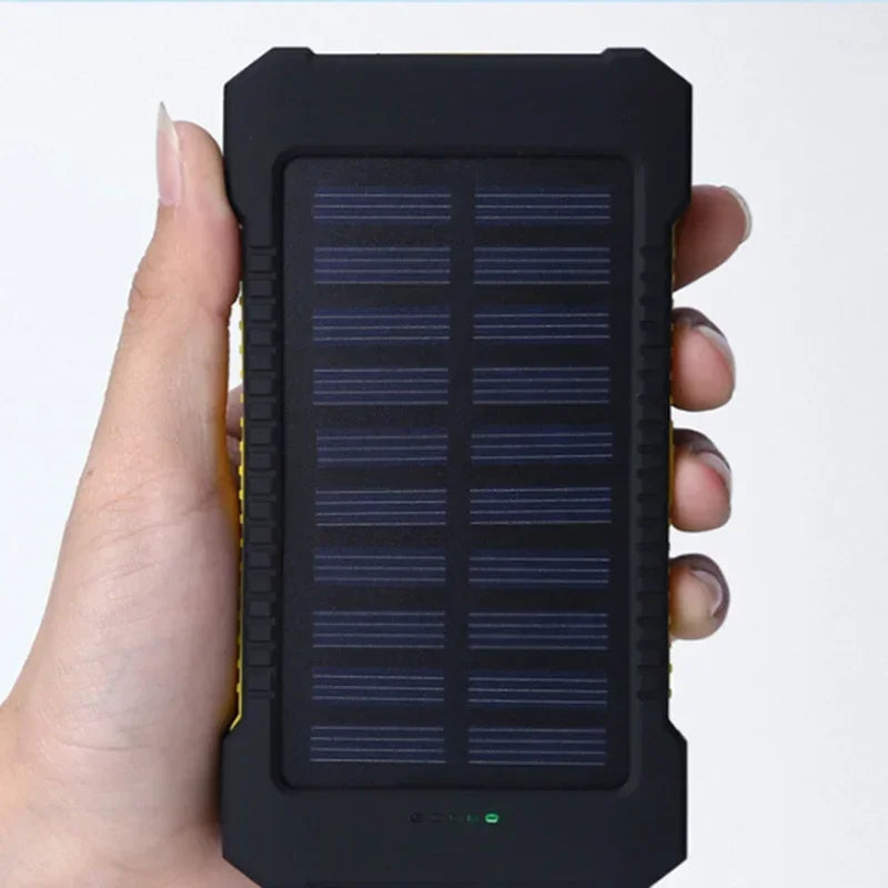 500000mAh Waterproof Outdoor Solar Power Bank Dual USB Travel Portable Solar Phone Charger Solar Powerbanks for Xiaomi Camping