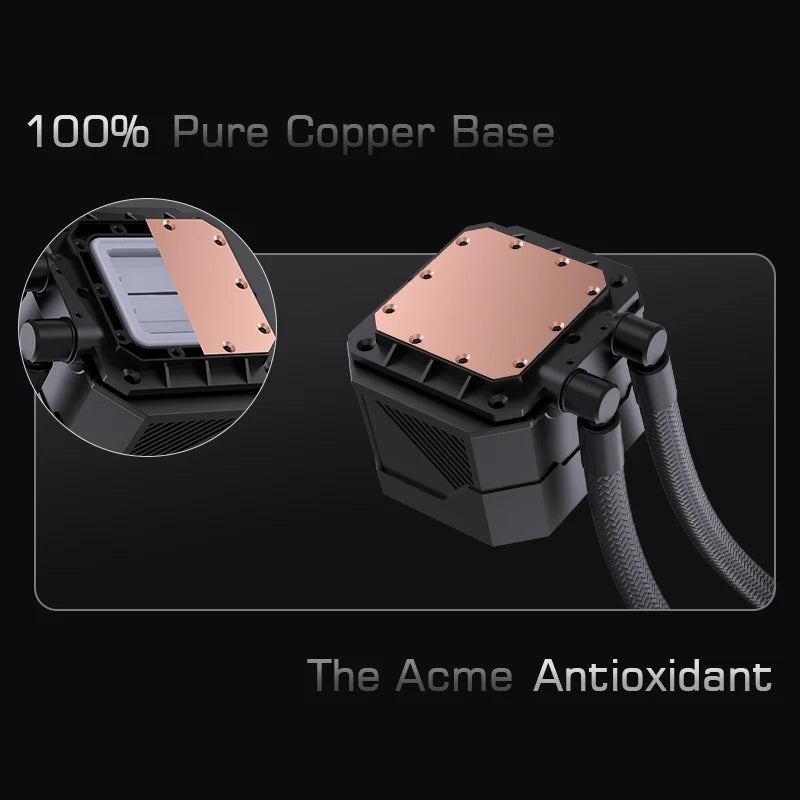 LOVINGCOOL AK-01 AK-03 240mm liquid cooler dynamic digital display screen ARGB PWM integrated water-cooled infinity mirror