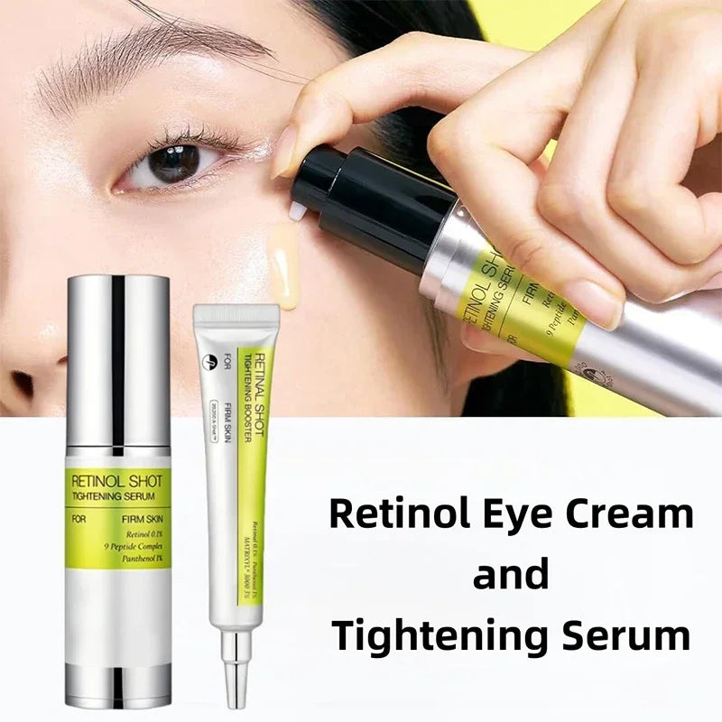 Retinol Firming Gentle Moisturizing Essence Set Vitamin C Moisturizing Eye Cream Improve Dark Skin Dark Eye Circles Fine Lines