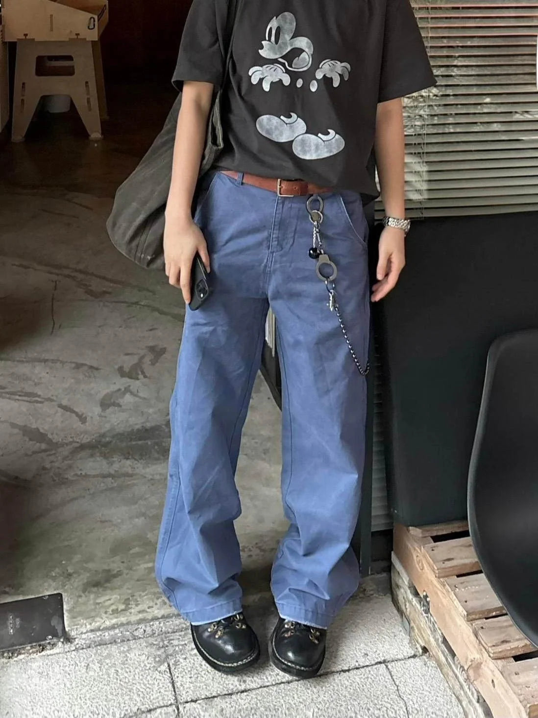 Retro Washed Straight Leg Blue Jeans Men Women Casual Long Pants Spring Summer New Style Vintage Fading Denim Skinnies