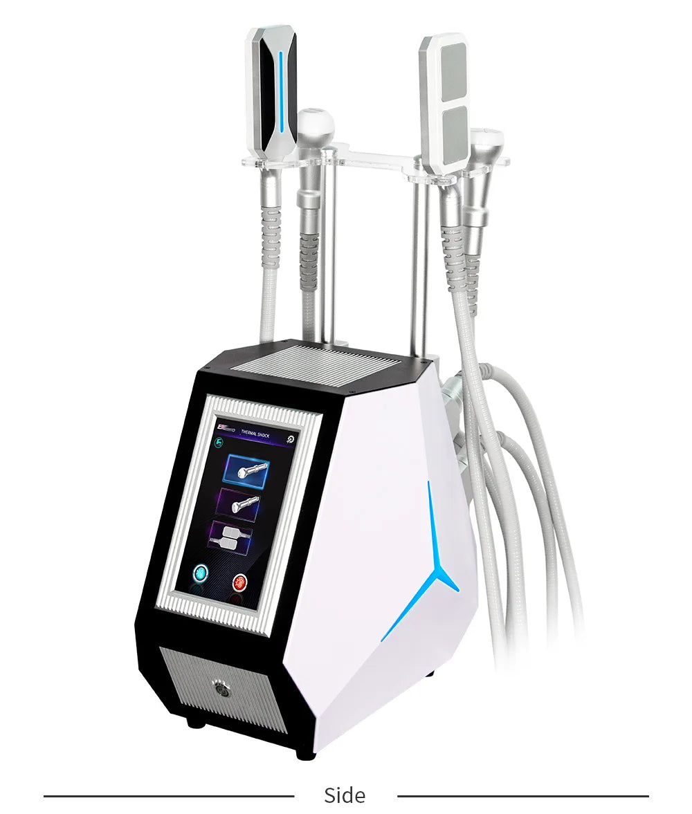 Professional Cryoskin Slimming Machine 2 Round Heads 2 Freezing Plates Skin Tightening Cellulite Removal Device