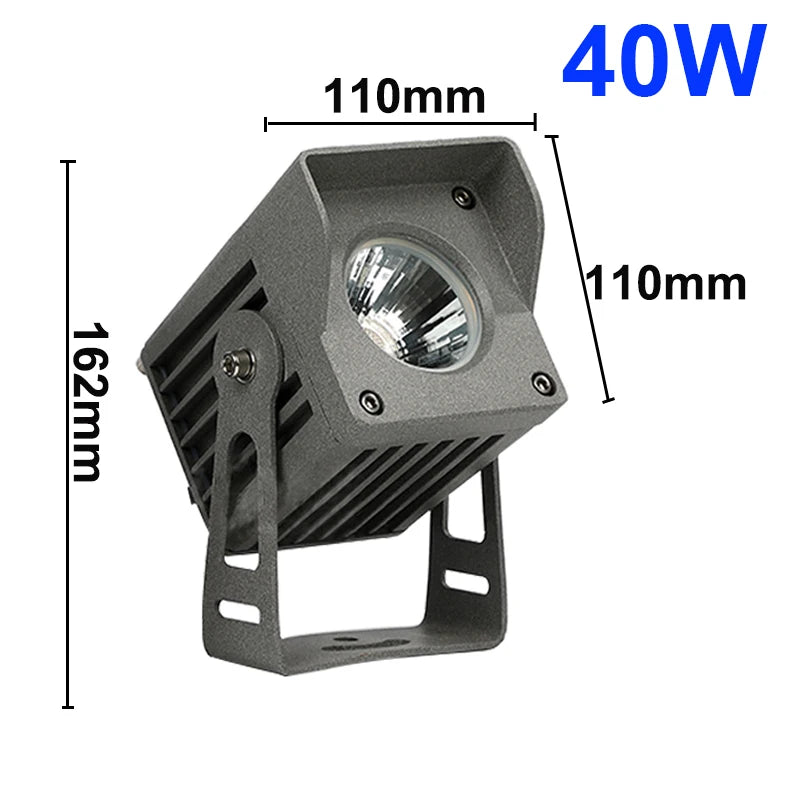 New COB LED Floodlight Outdoor Waterproof IP65 Outdoor LED Spotlight 10W 20W 30W Outdoor Landscape Lighting Exterior Wall Lighti