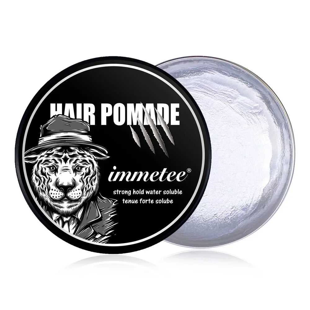 Men's Perfumed Hair Wax Strong Hold Edge Control Natural Volume Water-Based Non-Greasy Frizz-Free Flyaway Hair Daily Styling Cre