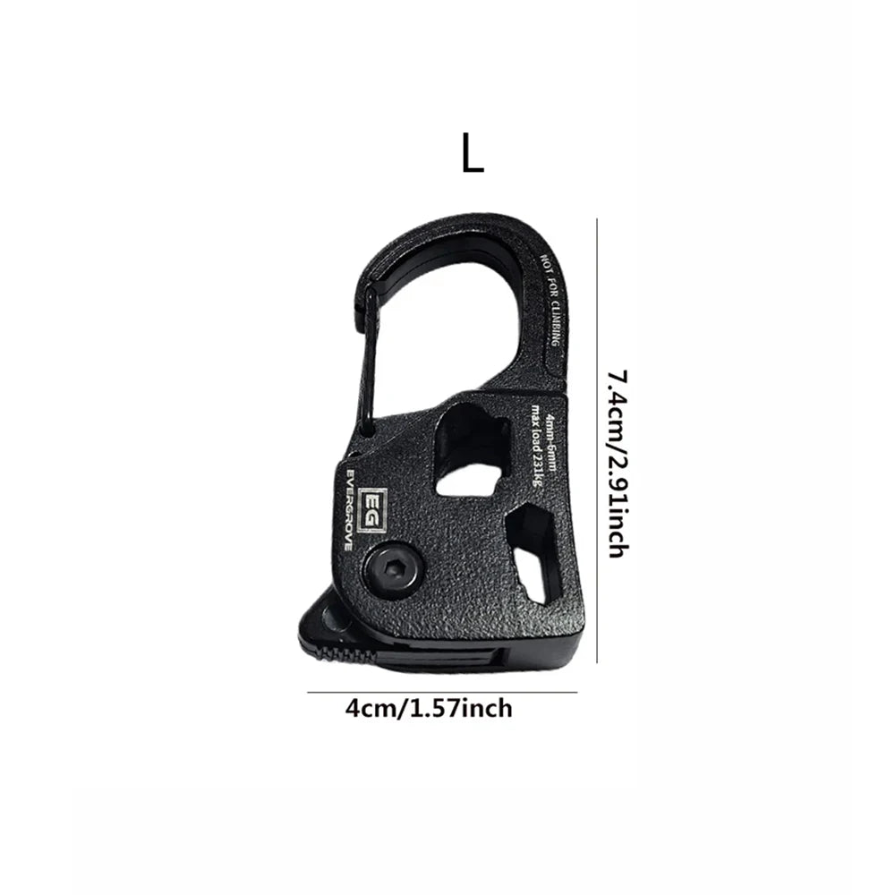 Tent Rope Adjuster Rustproof Aluminum Alloy Quick Release Self-Locking Lightweight Portable Outdoor Camping Accessories