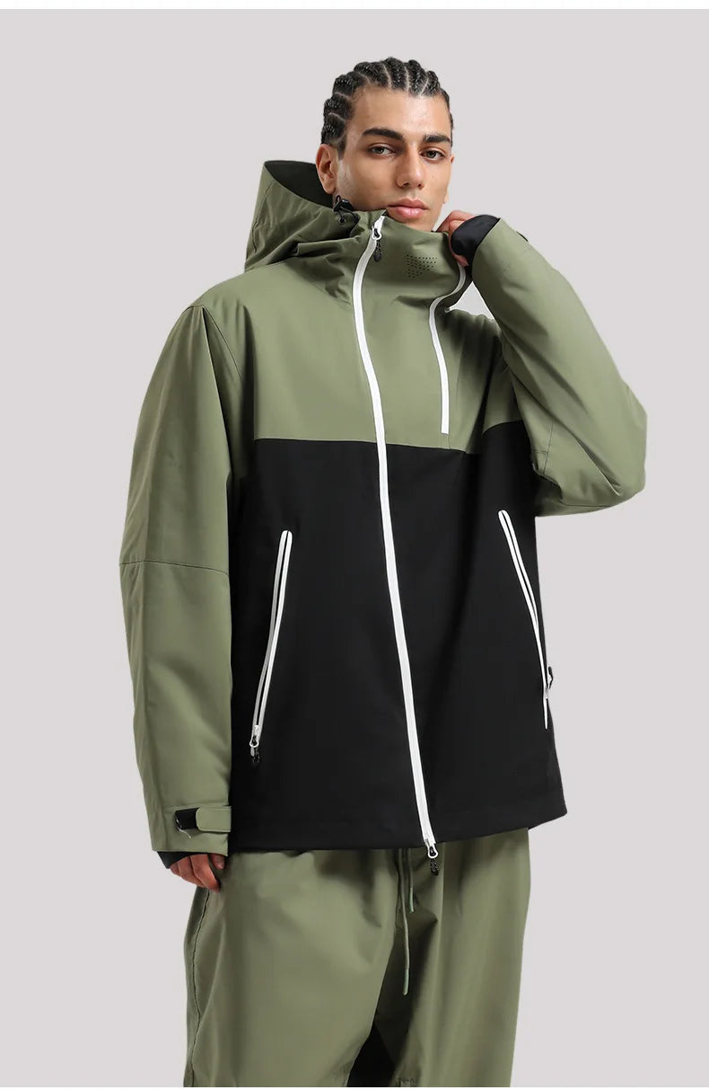 2026 Mens Snowboard Jacket Ski Coat Women Waterproof Insulated Baggy Snowboard Coats Winter Hooded Mountain Hiking Warm Outdoor
