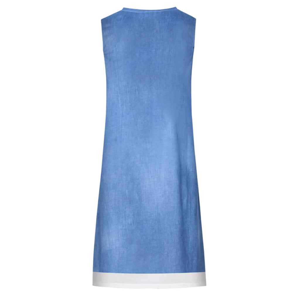 Women Summer Beach Spring Print Cute Dress Sleeveless Casual Dress летнее платье женское