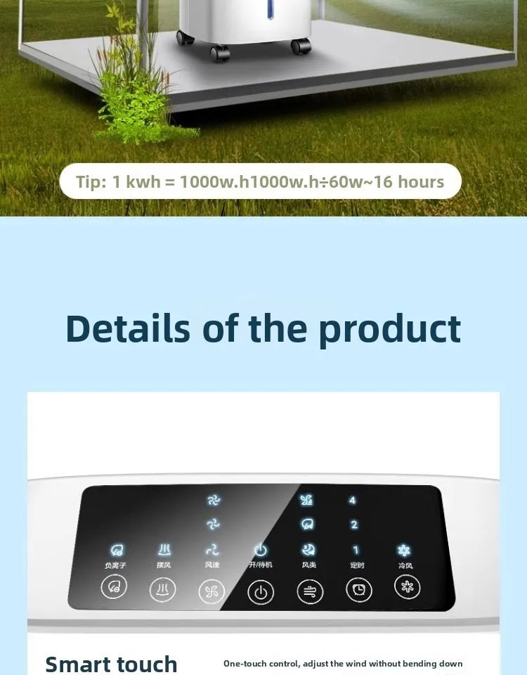 220V Haier Air Cooler Portable Cooling Fan with Water Tank for Home Use Single Cooling Type