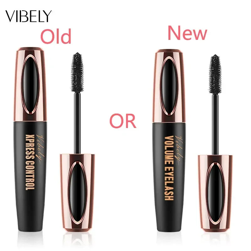 QIC 4D Silk Fiber Lash Mascara 2 in 1 Thrive Mascara Makeup Waterproof Lengthening Thickening Mascara VIBELY 4D
