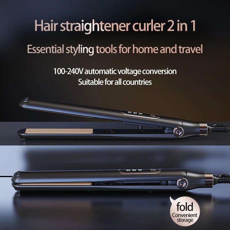10 Seconds Fast Heating Hair Straightener Curler 2 in 1 For Xiaomi Professional Hairdressing Tools Hot Comb Hair Iron Brush