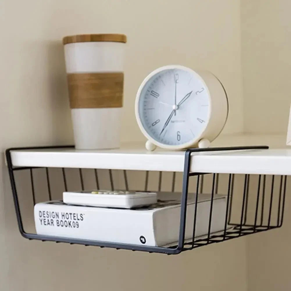 1PC Off-The-Shelf KitchenTiered Storage Shelf Student Dormitory Wardrobe Dormitory Desk Storage Hanging Basket Organizer Kitchen