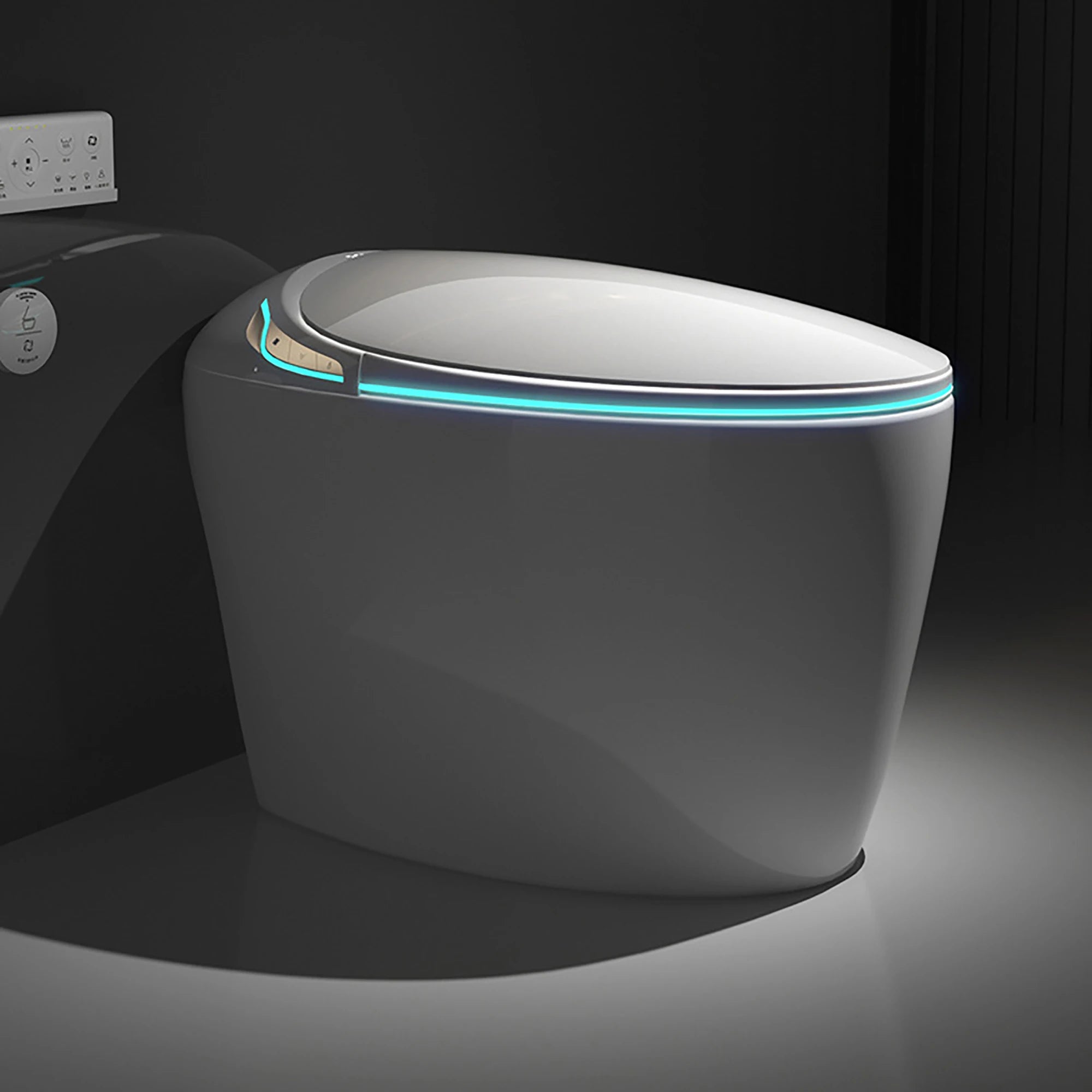 High-end Top Sale WC Intelligent Water Closet Floor Mounted Ceramic Automatic Luxury Toilet Bidet Smart Toilet Bowl Elongated